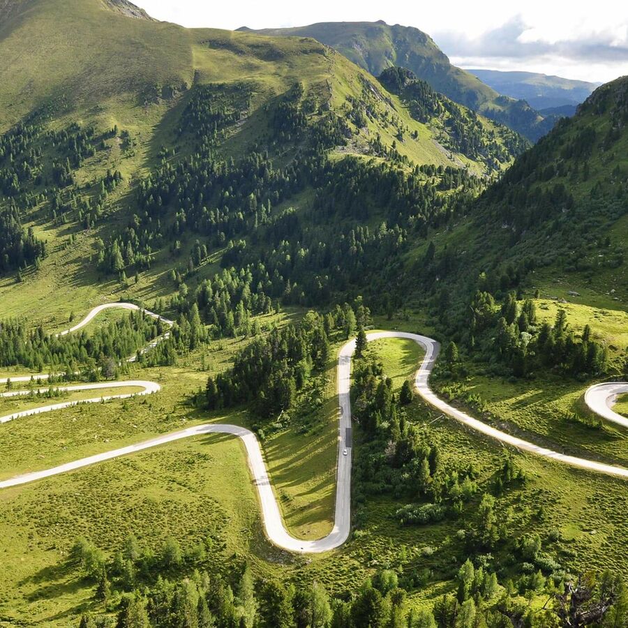 Nockalm Hochalpenstrasse im Sommer