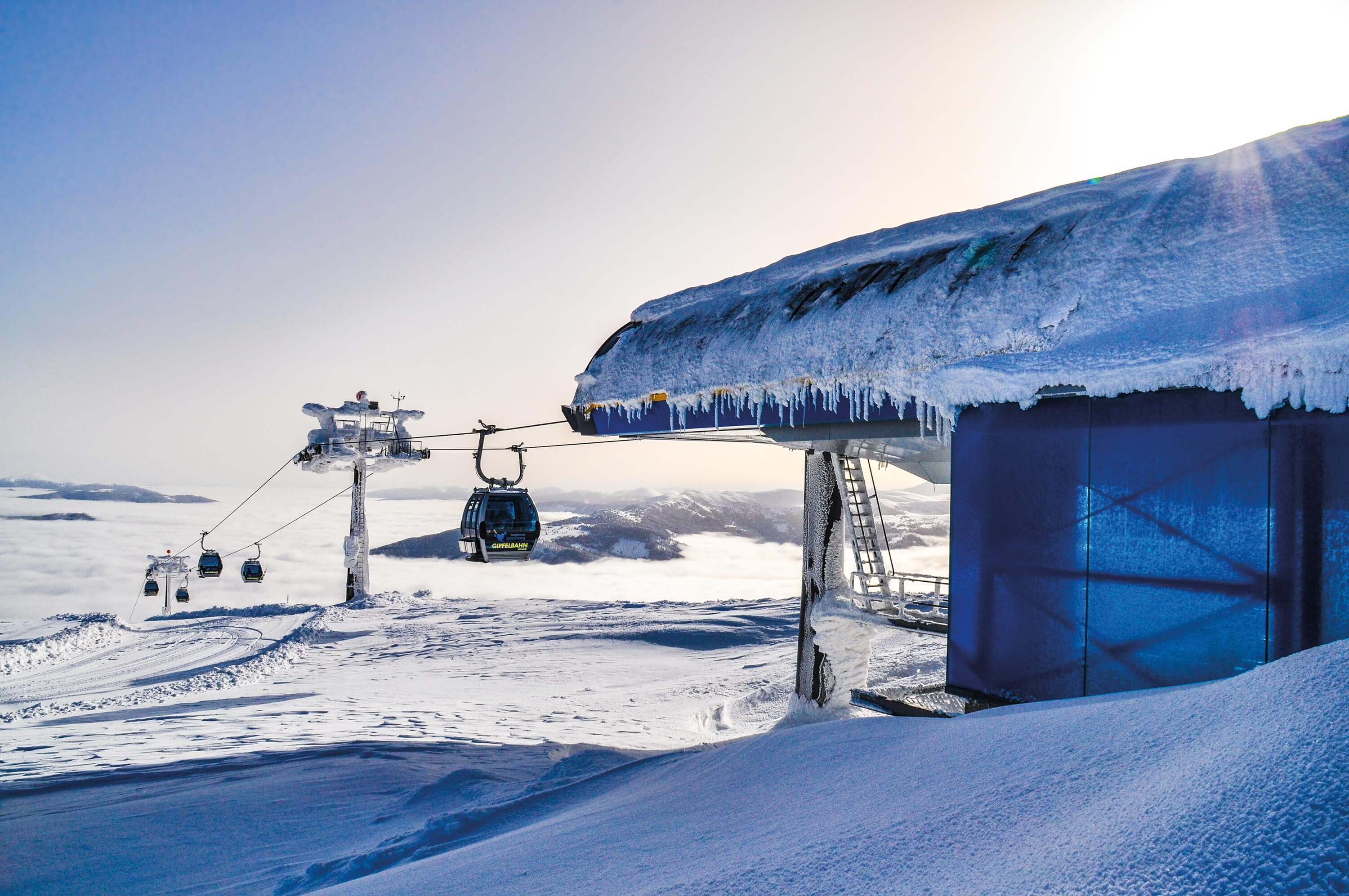 Betrieb der Skilifte im Winter am Katschberg